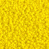 11/0 Miyuki Seed Beads Yellow Opaque #0404